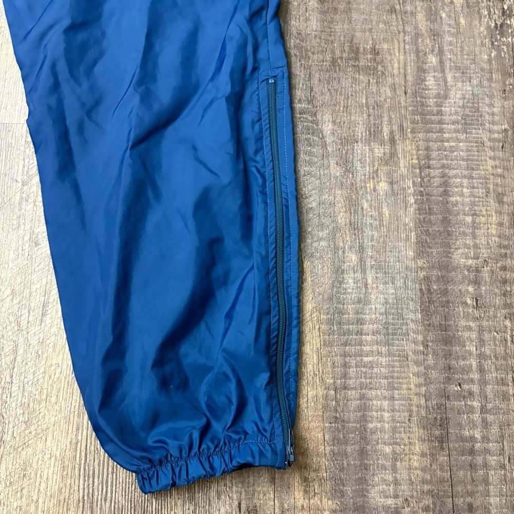NIKE blue Vintage windbreaker pants with drawstring Size XL nylon - Picture 11 of 13